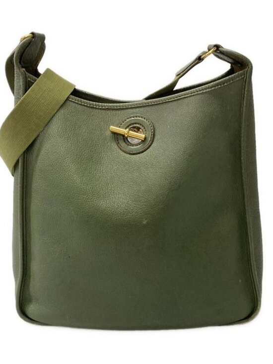 Hermes Handbags - Hermes Shoulder Bag Vespa PM Green Gold